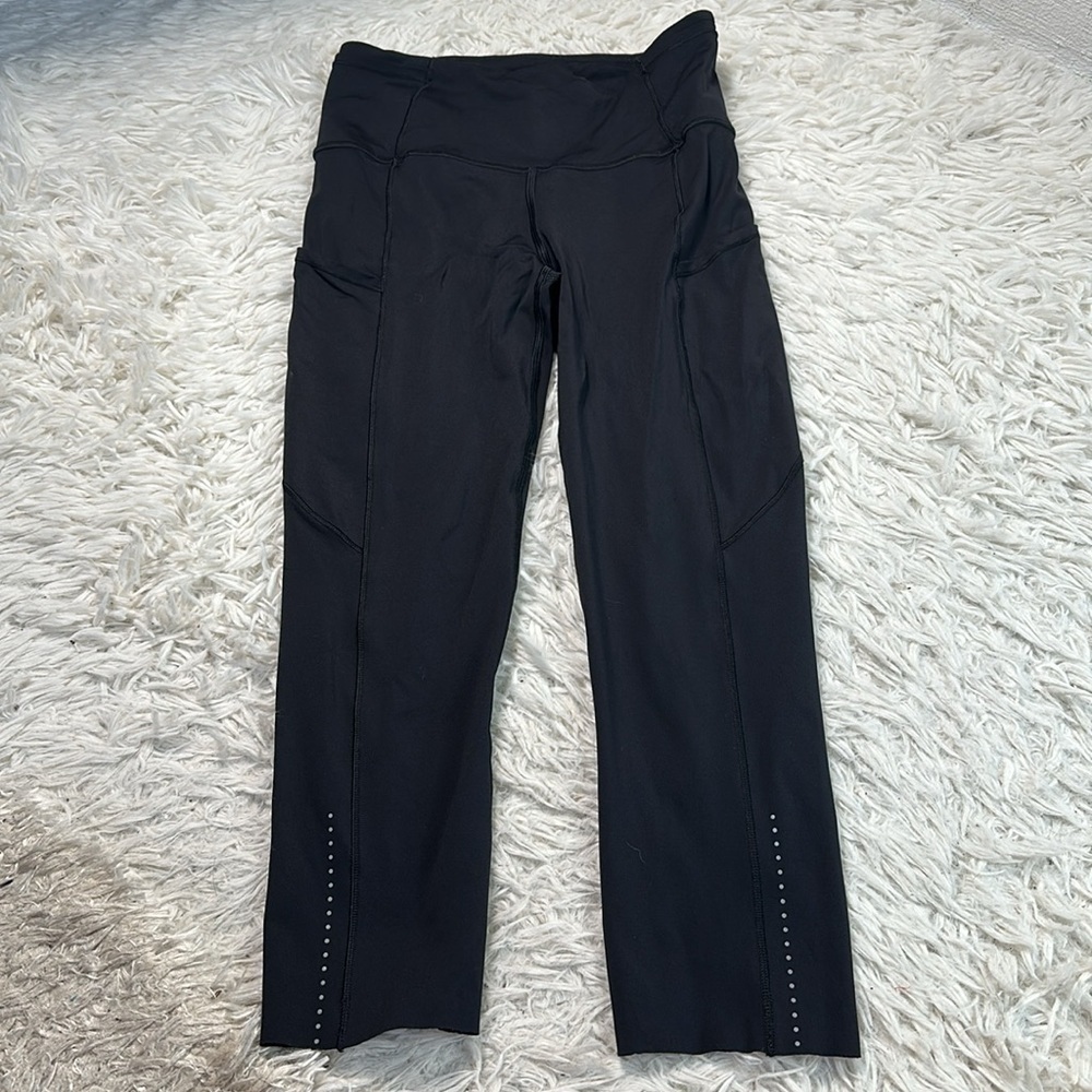 Lululemon Fast & Free Crop II *Nulux 19" Black